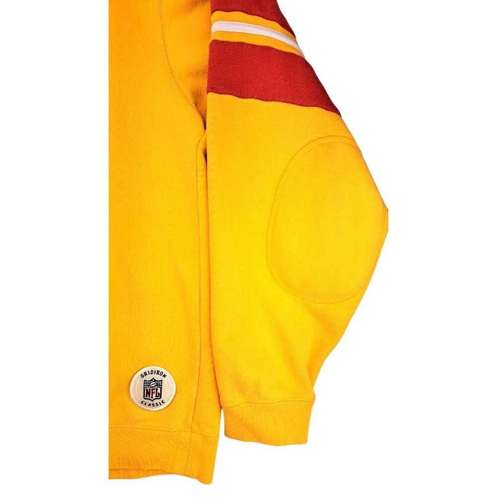Vintage Kansas City Chiefs Gold Sweatshirt Gridiron Classic NFL Reebok Football - Picture 6 of 14
